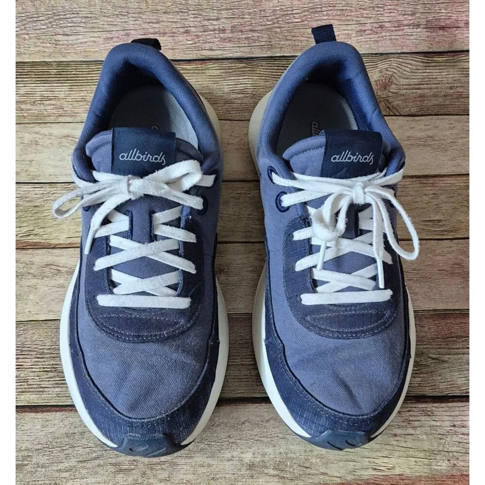 Allbirds Mens Courier Sneaker Tennis Shoes +7.95 KGC02E Navy Fabric Comfort Size